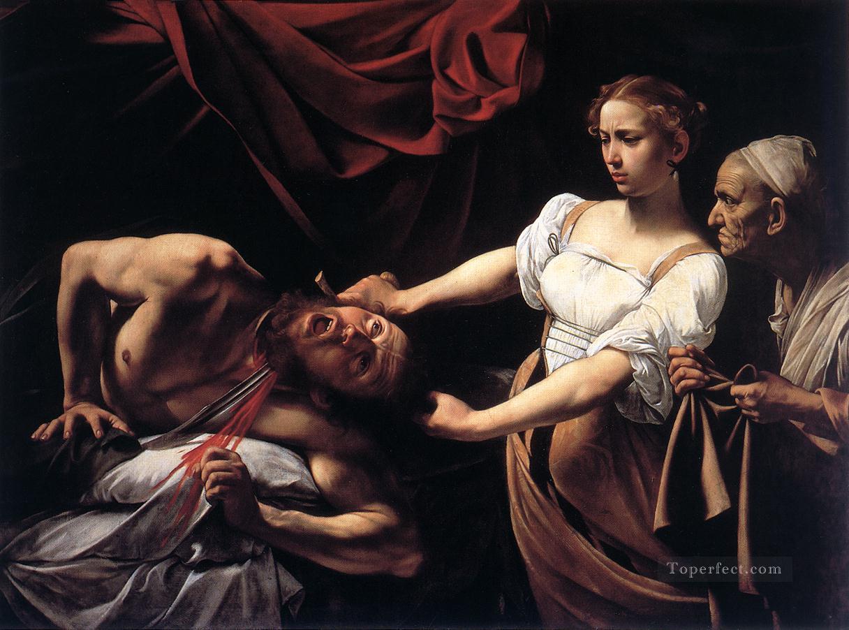 Judit decapitando a Holofernes Caravaggio Pintura al óleo